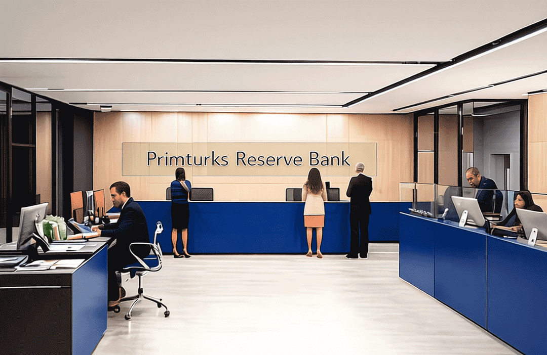 Modern banking office